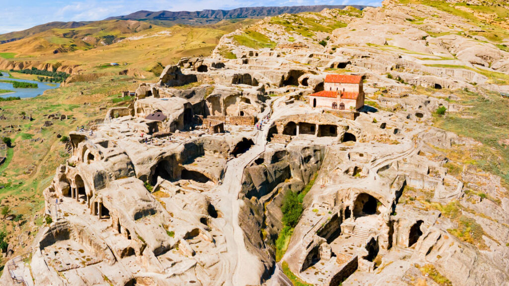 شهر سنگی اوپلیستسیخه گرجستان در نزدیکی شهر گوری منطقه شیدا کارتلی
